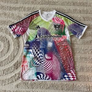 NWOT. Women’s Adidas DC United Multicolor Graphic Soccer Jersey - Guidehouse